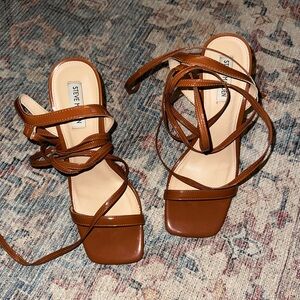 Steve Madden Tan Strappy Sandals
